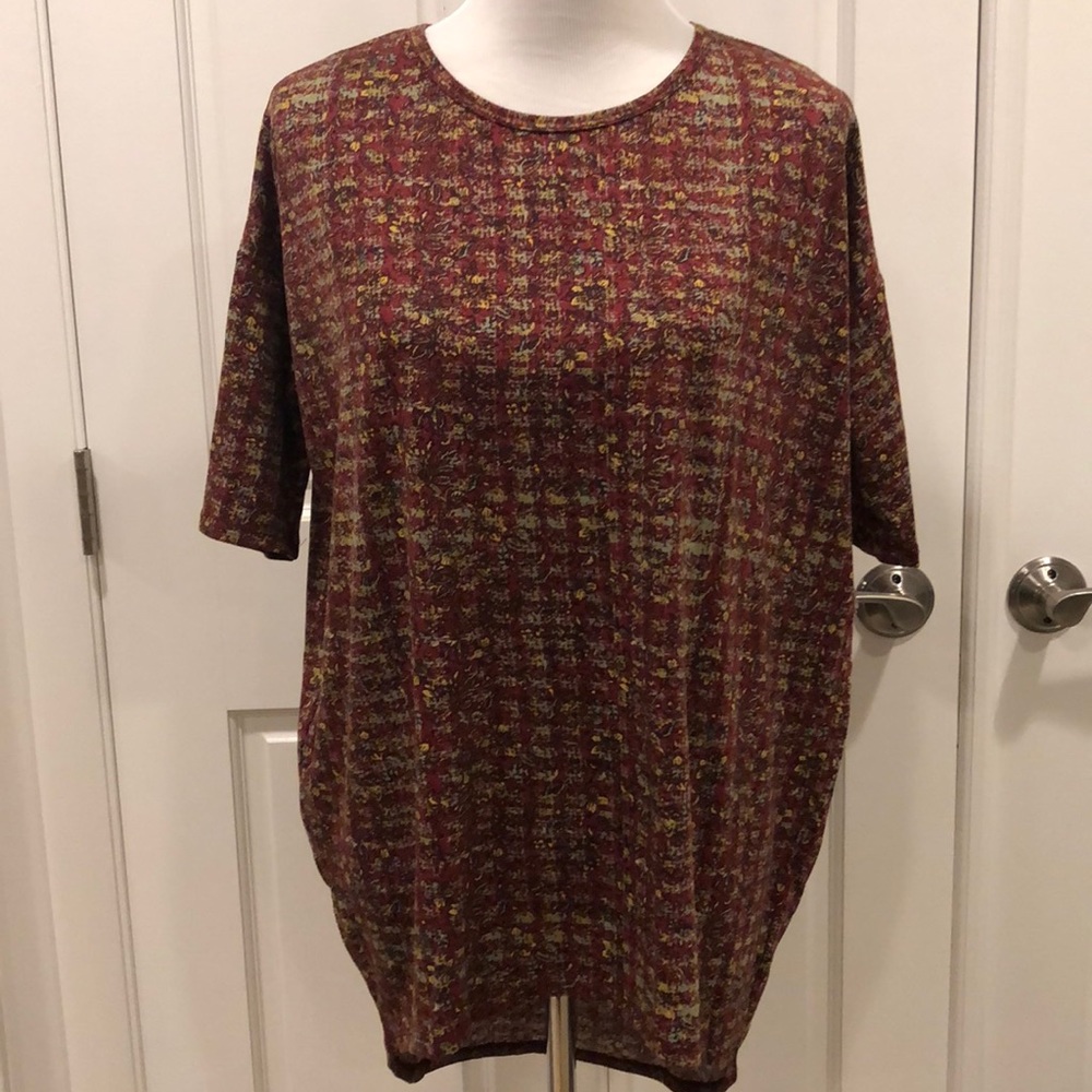 Lularoe Irma XS NWT maroon